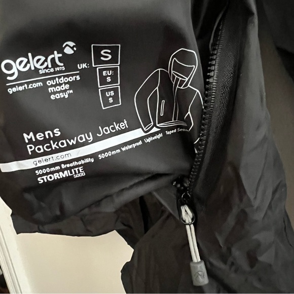 Gelert Stormlite 5000 Men's Packaway Rain Jacket. NWT - Picture 5 of 8